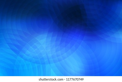 Light BLUE vector layout with circle shapes. Blurred decorative design in abstract style with bubbles. Completely new template for your brand book.
