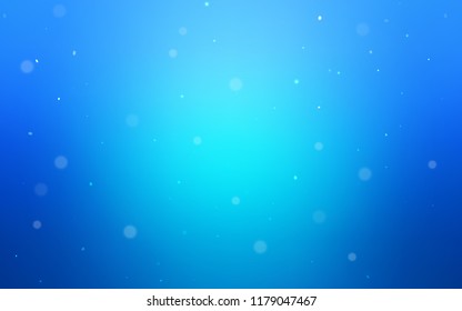 Light BLUE vector layout with circle shapes. Modern abstract illustration with colorful water drops. Pattern can be used for futuristic ad, booklets.