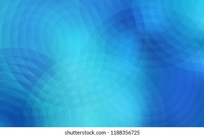 Light BLUE vector layout with circle shapes. Glitter abstract illustration with blurred drops of rain. Pattern can be used for futuristic ad, booklets.