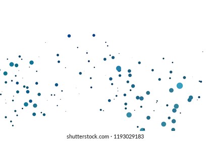 Light BLUE vector layout with circle spots. Blurred bubbles on abstract backdrop with colorful gradient. Design for business adverts.