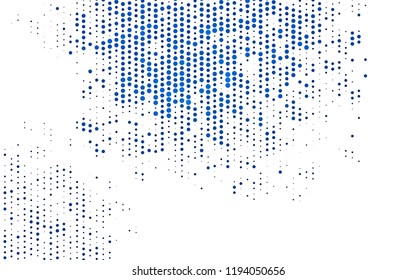 Light BLUE vector layout with circle shapes. Abstract illustration with colored bubbles in nature style. Design for business adverts.