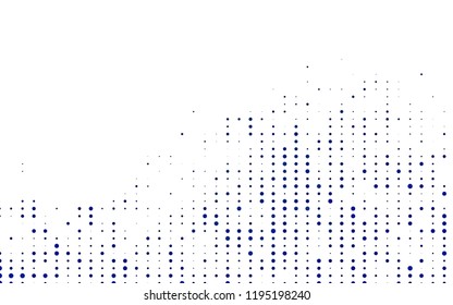 Light BLUE vector layout with circle shapes. Abstract illustration with colored bubbles in nature style. Design for posters, banners.