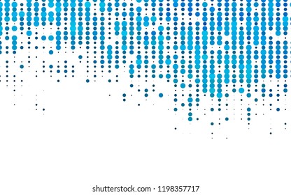 Light BLUE vector layout with circle shapes. Modern abstract illustration with colorful water drops. Pattern for ads, leaflets.