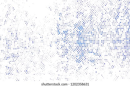 Light BLUE vector layout with circle shapes. Beautiful colored illustration with blurred circles in nature style. Template for your brand book.