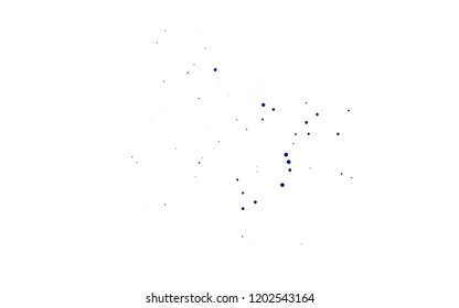 Light BLUE vector layout with circle spots. Glitter abstract illustration with blurred drops of rain. Pattern for ads, booklets.