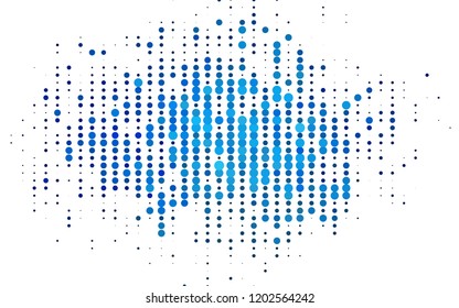 Light BLUE vector layout with circle shapes. Modern abstract illustration with colorful water drops. Pattern for beautiful websites.
