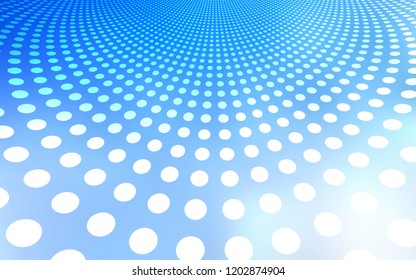 Light BLUE vector layout with circle shapes. Beautiful colored illustration with blurred circles in nature style. Pattern can be used for beautiful websites.