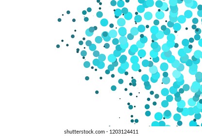 Light BLUE vector layout with circle spots. Blurred decorative design in abstract style with bubbles. Pattern for ads, booklets.