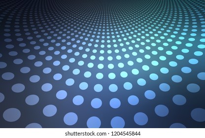 Light BLUE vector layout with circle shapes. Abstract illustration with colored bubbles in nature style. New design for ad, poster, banner of your website.