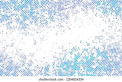 Light BLUE vector layout with circle shapes. Beautiful colored illustration with blurred circles in nature style. Pattern of water, rain drops.