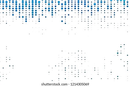 Light BLUE vector layout with circle shapes. Blurred bubbles on abstract background with colorful gradient. Pattern for ads, booklets.