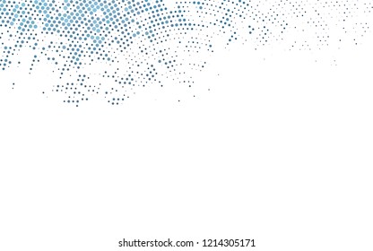 Light BLUE vector layout with circle shapes. Modern abstract illustration with colorful water drops. Design for business adverts.