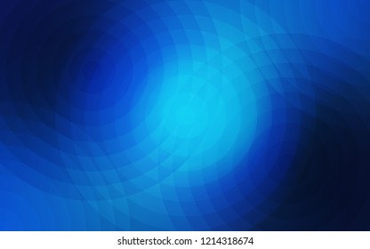 Light BLUE vector layout with circle shapes. Modern abstract illustration with colorful water drops. Pattern can be used for futuristic ad, booklets.