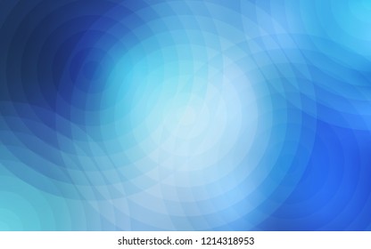 Light BLUE vector layout with circle shapes. Illustration with set of shining colorful abstract circles. Pattern can be used for ads, leaflets.