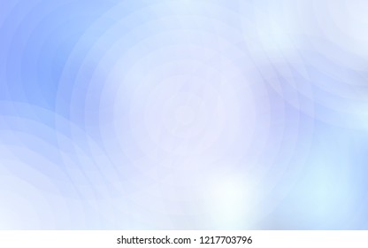 Light BLUE vector layout with circle shapes. Blurred bubbles on abstract background with colorful gradient. Completely new template for your brand book.