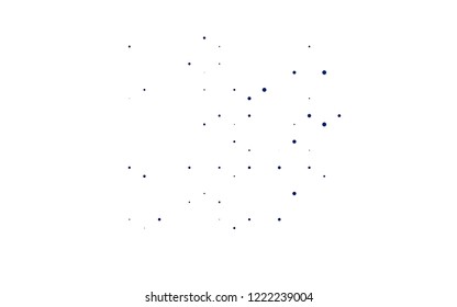 Light BLUE vector layout with circle shapes. Blurred bubbles on abstract background with colorful gradient. Pattern of water, rain drops.