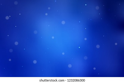 Light BLUE vector layout with circle shapes. Abstract illustration with colored bubbles in nature style. New design for ad, poster, banner of your website.