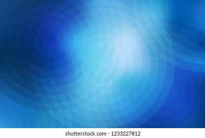 Light BLUE vector layout with circle shapes. Blurred decorative design in abstract style with bubbles. New design for ad, poster, banner of your website.