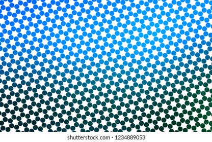 Light BLUE vector layout with circle shapes. Glitter abstract illustration with blurred drops of rain. Pattern for ads, leaflets.