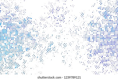 Light BLUE vector layout with circle shapes. Modern abstract illustration with colorful water drops. Pattern for beautiful websites.