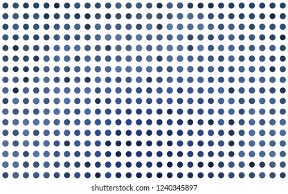 Light BLUE vector layout with circle shapes. Beautiful colored illustration with blurred circles in nature style. Pattern for ads, booklets.