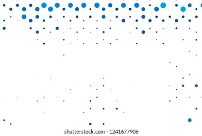 Light BLUE vector layout with circle shapes. Blurred decorative design in abstract style with bubbles. Pattern for beautiful websites.