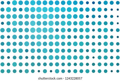 Light BLUE vector layout with circle shapes. Abstract illustration with colored bubbles in nature style. Template for your brand book.