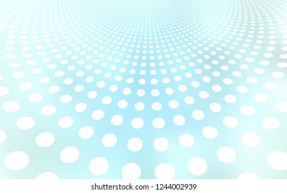 Light BLUE vector layout with circle shapes. Abstract illustration with colored bubbles in nature style. Pattern can be used as texture of wallpapers.