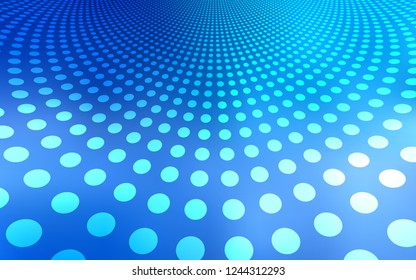 Light BLUE vector layout with circle shapes. Illustration with set of shining colorful abstract circles. Pattern can be used for beautiful websites.