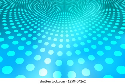 Light BLUE vector layout with circle shapes. Modern abstract illustration with colorful water drops. Pattern can be used as texture of wallpapers.