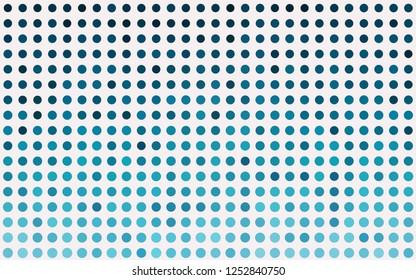 Light BLUE vector layout with circle shapes. Glitter abstract illustration with blurred drops of rain. Pattern for beautiful websites.