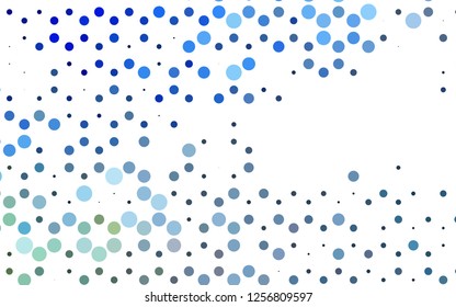 Light BLUE vector layout with circle shapes. Blurred decorative design in abstract style with bubbles. Pattern for ads, leaflets.