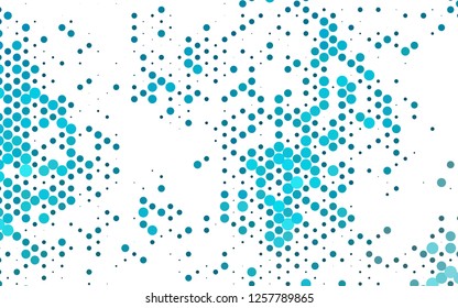 Light BLUE vector layout with circle spots. Abstract illustration with colored bubbles in nature style. Design for business adverts.