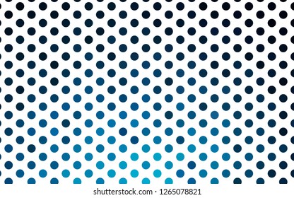 Light BLUE vector layout with circle shapes. Illustration with set of shining colorful abstract circles. Pattern for ads, booklets.