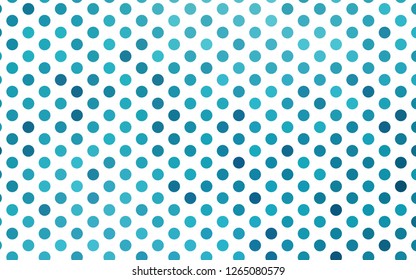 Light BLUE vector layout with circle shapes. Illustration with set of shining colorful abstract circles. Design for business adverts.