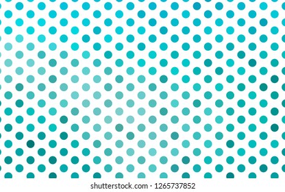 Light BLUE vector layout with circle shapes. Blurred bubbles on abstract background with colorful gradient. Pattern of water, rain drops.
