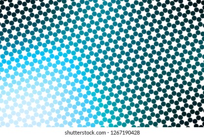 Light BLUE vector layout with circle shapes. Blurred decorative design in abstract style with bubbles. Pattern for ads, booklets.