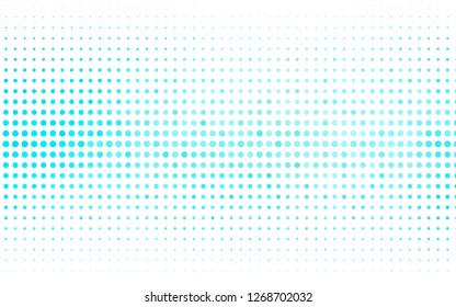 Light BLUE vector layout with circle shapes. Glitter abstract illustration with blurred drops of rain. Pattern for ads, booklets.