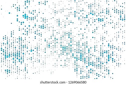 Light BLUE vector layout with circle shapes. Abstract illustration with colored bubbles in nature style. Pattern for ads, booklets.