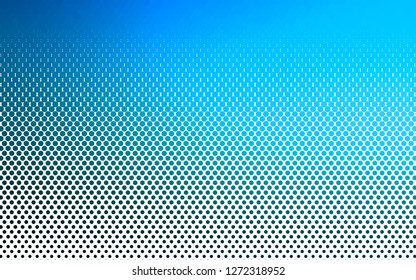 Light BLUE vector layout with circle shapes. Abstract illustration with colored bubbles in nature style. Pattern for ads, leaflets.