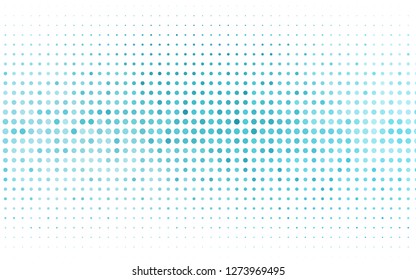 Light BLUE vector layout with circle shapes. Beautiful colored illustration with blurred circles in nature style. Template for your brand book.