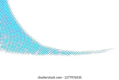 Light BLUE vector layout with circle shapes. Glitter abstract illustration with blurred drops of rain. Pattern of water, rain drops.