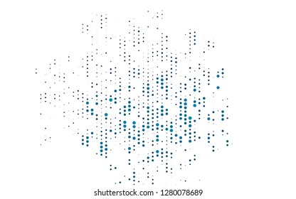 Light BLUE vector layout with circle shapes. Modern abstract illustration with colorful water drops. Pattern for ads, booklets.