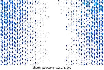Light BLUE vector layout with circle shapes. Blurred bubbles on abstract background with colorful gradient. Pattern of water, rain drops.