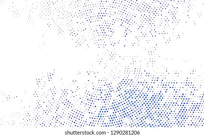 Light BLUE vector layout with circle shapes. Modern abstract illustration with colorful water drops. Template for your brand book.