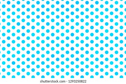 Light BLUE vector layout with circle shapes. Blurred bubbles on abstract background with colorful gradient. Pattern for ads, booklets.