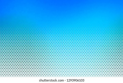 Light BLUE vector layout with circle shapes. Modern abstract illustration with colorful water drops. Pattern for ads, booklets.
