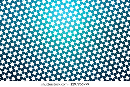 Light BLUE vector layout with circle shapes. Blurred decorative design in abstract style with bubbles. Template for your brand book.