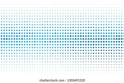 Light BLUE vector layout with circle shapes. Glitter abstract illustration with blurred drops of rain. Pattern for ads, booklets.