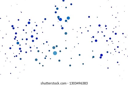 Light BLUE vector layout with circle spots. Modern abstract illustration with colorful water drops. Pattern for beautiful websites.